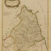 Antiquarian Print Shop Map, Morden Robert, County Map, Northumberland, C1695 meilleur service 7