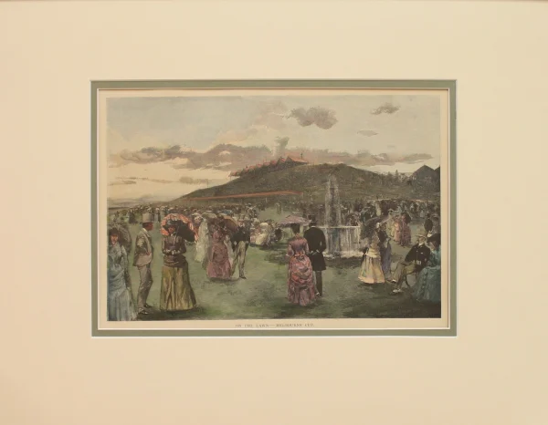 comparez les prix Antiquarian Print Shop Australia, On The Lawn, Melbourne Cup, C1886 1