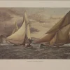 mode Antiquarian Print Shop Australia, Yachting In Sydney Harbour, Reproduction, C1886 5