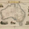 Antiquarian Print Shop Map, Tallis John, Australia, C1851 Livraison rapide 5