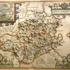 beauté Antiquarian Print Shop Map, Speed John, Montgomery Shire, C1610 5