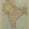 Antiquarian Print Shop Map, India, The Edinburgh Geographical Institute, John Bartholomew And Sons Ltd, W & R Chambers, shopping pas cher 7