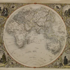 Antiquarian Print Shop Map, Tallis John, Eastern Hemisphere, C1851 boutiqued en ligne 6