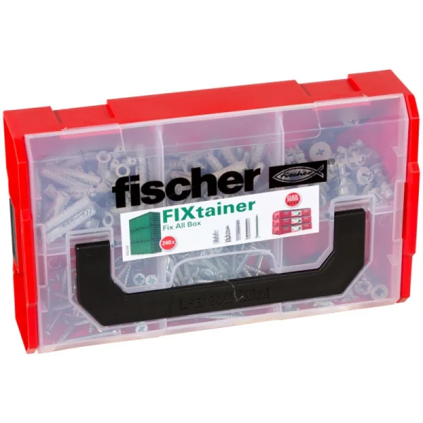 Vente Boîte Modulable FIXtainer Tous Matériaux FISCHER 534092 Avec 240 Chevilles UX, SX Et GK Avec Vis 1