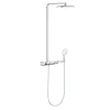 magasin Colonne De Douche Thermostatique RAINSHOWER SYSTEM SMARTCONTROL 360 GROHE 26361LS0 – Tête Ø 22 Cm + Douchette 4 Jets 5