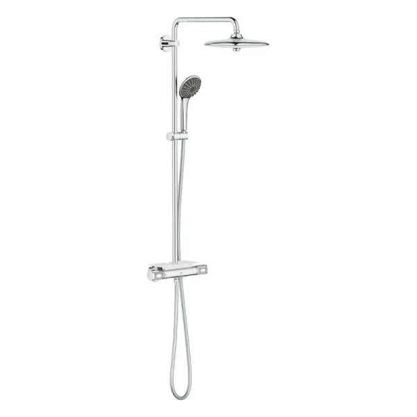 Colonne De Douche Thermostatique VITALIO SYSTEM 260 GROHE 26403002 Tête Ø 26 Cm + Douchette 3 Jets – Chrome REMISE allant 1