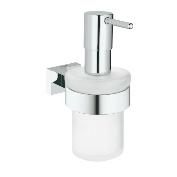 pas cher Distributeur De Savon Avec Support ESSENTIALS CUBE GROHE 40756001 160 Ml – Chrome 1