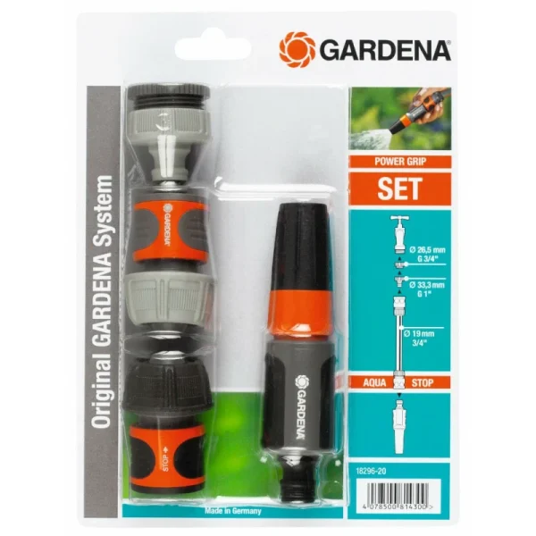 Service Clients Dédié Kit Complet D’accessoires D’arrosage Ø19mm (3/4″) GARDENA 18296-20 1