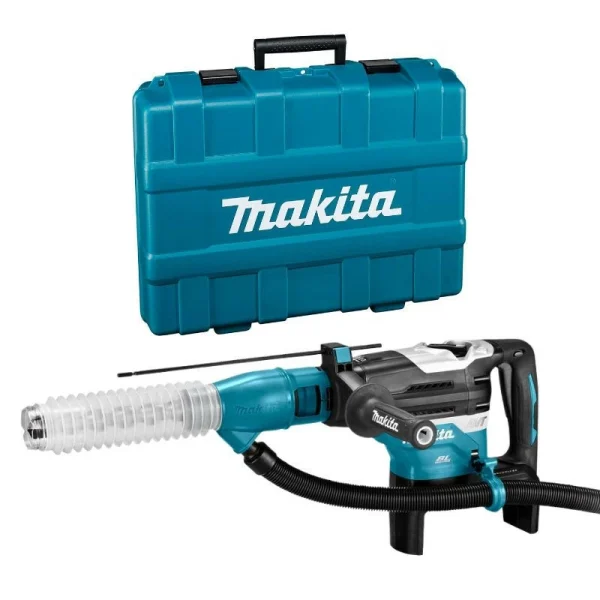 MAKITA MACHINES Marteau Perforateur SDS-MAX 40mm LXT 2x18V MAKITA DHR400ZKU1 + Extraction Poussière + Coffret – Machine Nue marque pas cher 1