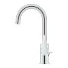 prix pas cher Mitigeur Lavabo START GROHE 24203002 QuickFix – Bec Col De Cygne Pivotant- Taille L – Chrome 5