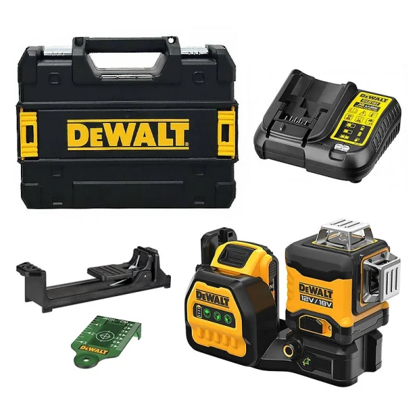 DEWALT MACHINES Niveau Laser Multi-lignes DEWALT DCE089D1G18-QW 3 X 360° XR 12V / 18V (1 X 2,0 Ah) achat pas cher 1