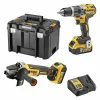 DEWALT MACHINES Pack 2 Outils DEWALT DCK2080P2T (DCD796 + DCG405) XR 18V Li-Ion (2x5Ah) boutiqued pas cher 7