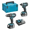 MAKITA MACHINES Pack 2 Outils MAKITA DLX2131MJ (DTD152 + DHP482) 18 V Li-Ion (2 X 4,0 Ah) Meilleur Prix Garanti 5