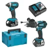 Livraison rapide MAKITA MACHINES Pack 2 Outils MAKITA DLX2145TJ (DHP458 + DTD152) 18 V LXT Li-Ion (2 X 5 Ah) 7