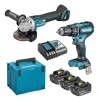 MAKITA MACHINES Pack 2 Outils MAKITA DLX2334J (DHP485Z + DGA504Z) 18V – 3x Batterie 3Ah + Chargeur En Coffret MakPac 4 magasin en ligne france 7