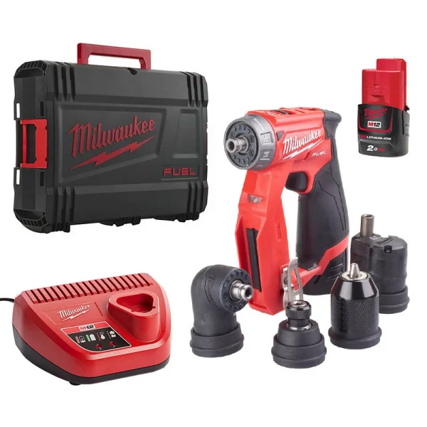 outlet Perceuse Visseuse MILWAUKEE M12FDDXKIT-202X Fuel 2 X 2,0 Ah 12V à Mandrin Amovible 4933464979 1