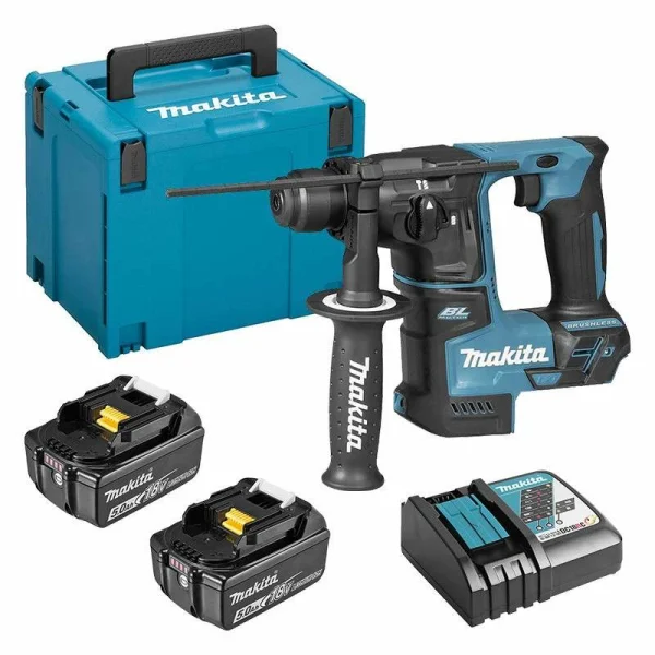 MAKITA MACHINES Perforateur MAKITA DHR171RTJ SDS-Plus 18V (2x5Ah) Li-Ion 17mm marque pas cher en ligne 1