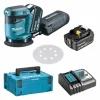 MAKITA MACHINES Ponceuse Excentrique MAKITA DBO180RTJ 125 Mm à Batteries LXT 18 V (2 X 5,0 Ah) mode 5