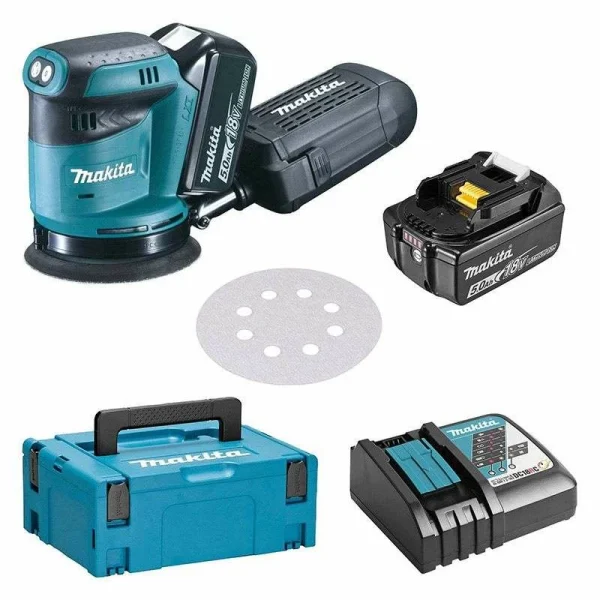 MAKITA MACHINES Ponceuse Excentrique MAKITA DBO180RTJ 125 Mm à Batteries LXT 18 V (2 X 5,0 Ah) mode 1