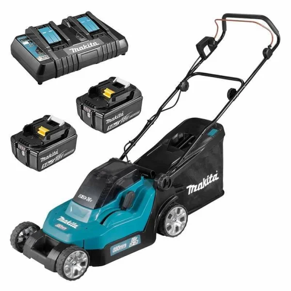 MAKITA MACHINES Tondeuse à Gazon MAKITA DLM382PT2 38cm 2x18V boutique pas cher 1