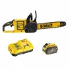 destockage DEWALT MACHINES Tronçonneuse DEWALT DCM575X1-QW XR FLEXVOLT 54V 9Ah 40cm 5